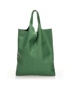 Borsa in pelle verde Evelyn - 37x7x40 cm