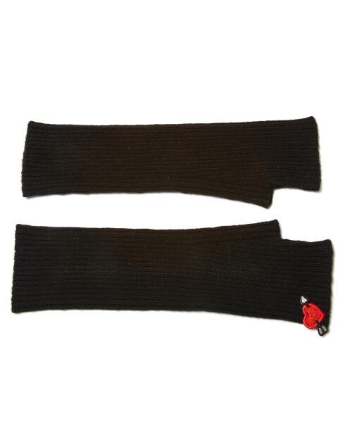 Guanti neri Juliette 100% cashmere