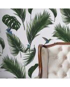 Papier Peint Jungle blanc craie - 53x1000 cm