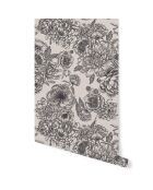 Papier Peint In Bloom noir - 53x1000 cm