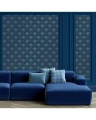 Papier Peint Han'i cobalt doré - 53x1000 cm