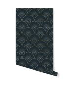 Papier Peint Han'i cobalt doré - 53x1000 cm