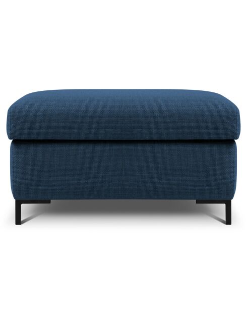 Pouf avec Coffre Yanis bleu - 87x72x46 cm