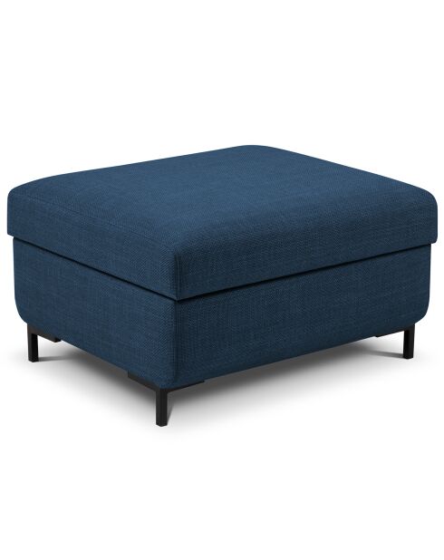 Pouf avec Coffre Yanis bleu - 87x72x46 cm
