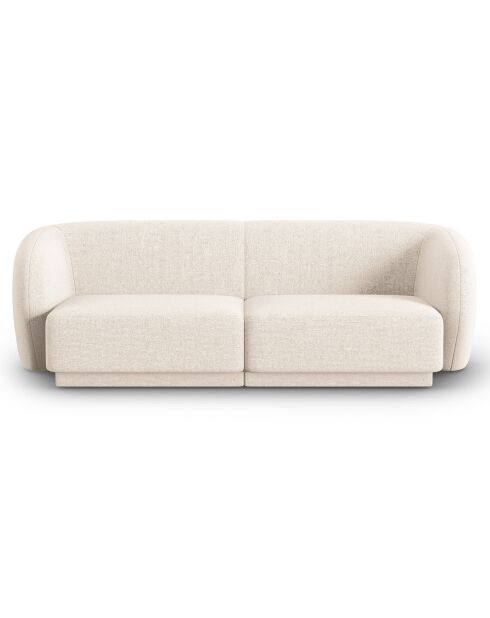 Canapé Modulaire Lionel 2 Places beige clair - 188x93x74 cm