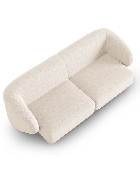 Canapé Modulaire Lionel 2 Places beige clair - 188x93x74 cm