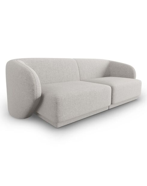 Canapé Modulaire Lionel 2 Places gris chiné - 188x93x74 cm