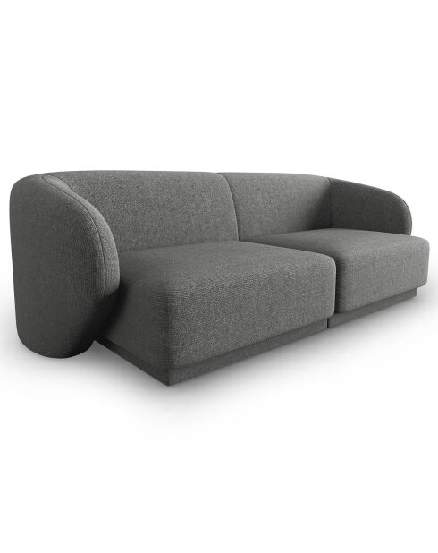 Canapé Modulaire Lionel 2 Places gris foncé - 188x93x74 cm