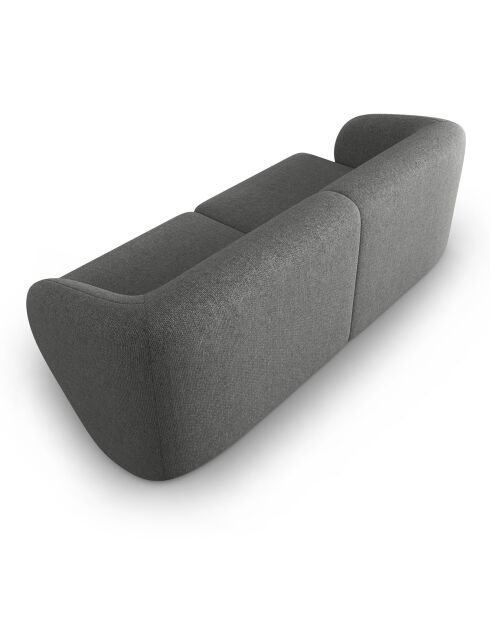 Canapé Modulaire Lionel 2 Places gris foncé - 188x93x74 cm