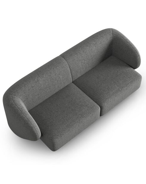 Canapé Modulaire Lionel 2 Places gris foncé - 188x93x74 cm