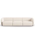 Canapé Modulaire Lionel 3 Places beige clair - 259x85x74 cm