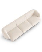 Canapé Modulaire Lionel 3 Places beige clair - 259x85x74 cm