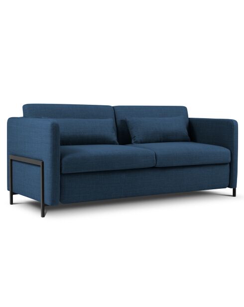 Canapé Convertible Yanis 2 Places bleu - 182x102x80 cm