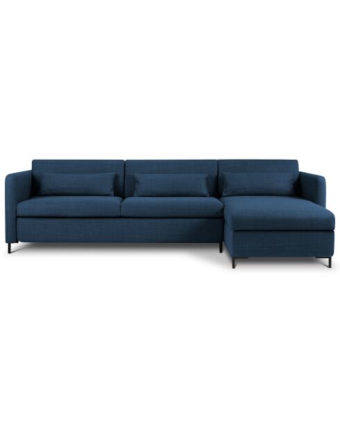 Canapé d'angle Droit Convertible avec Coffre Yanis 5 Places bleu - 280x170x80 cm