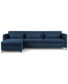 Canapé d'angle Gauche Convertible avec Coffre Yanis 5 Places bleu - 280x170x80 cm