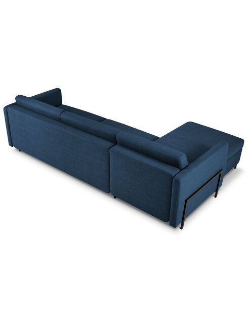 Wandelbares linkes Ecksofa mit Yanis 5-Sitzer-Truhe, blau — 280 x 170 x 80 cm