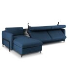 Canapé d'angle Gauche Convertible avec Coffre Yanis 5 Places bleu - 280x170x80 cm