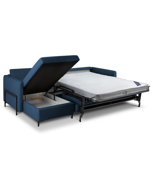 Wandelbares linkes Ecksofa mit Yanis 5-Sitzer-Truhe, blau — 280 x 170 x 80 cm