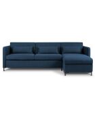 Canapé d'angle Droit Convertible avec Coffre Yanis 4 Places bleu - 260x170x80 cm