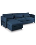 Canapé d'angle Gauche Convertible avec Coffre Yanis 4 Places bleu - 260x170x80 cm