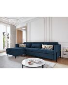 Canapé d'angle Gauche Convertible avec Coffre Yanis 4 Places bleu - 260x170x80 cm
