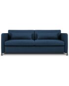 Canapé Convertible Yanis 3 Places bleu - 202x102x80 cm