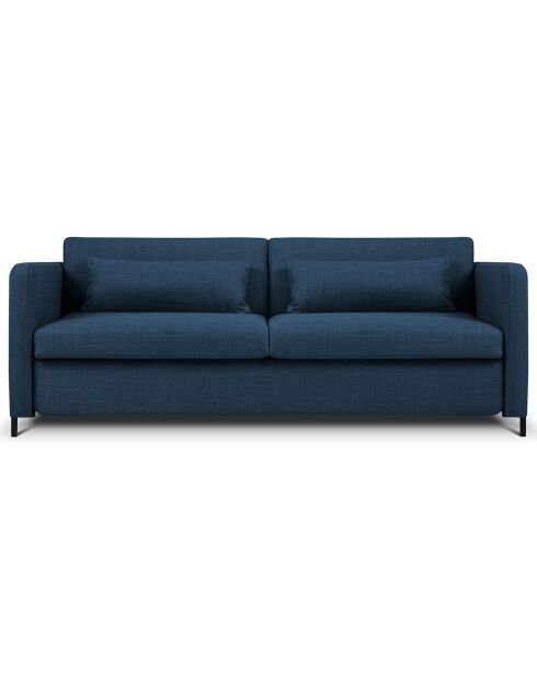 Canapé Convertible Yanis 3 Places bleu - 202x102x80 cm