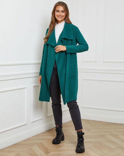Gilet en Cachemire mélangé Alice vert