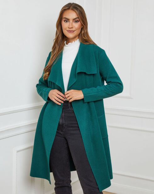 Gilet en Cachemire mélangé Alice vert