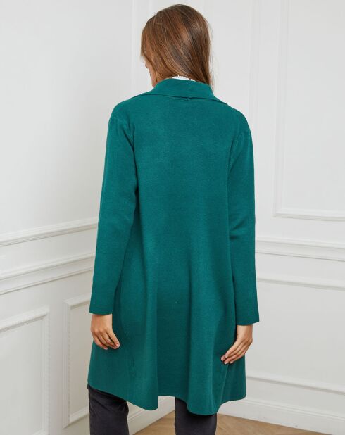 Gilet en Cachemire mélangé Alice vert