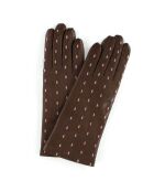 Gants en Cuir d'Agneau doublure Laine Héritage St Honoré taupe