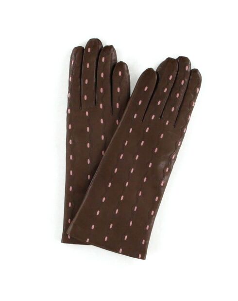 Gants en Cuir d'Agneau doublure Laine Héritage St Honoré taupe