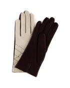 Gants en Cuir d'Agneau doublure Laine Héritage Argyle beiges