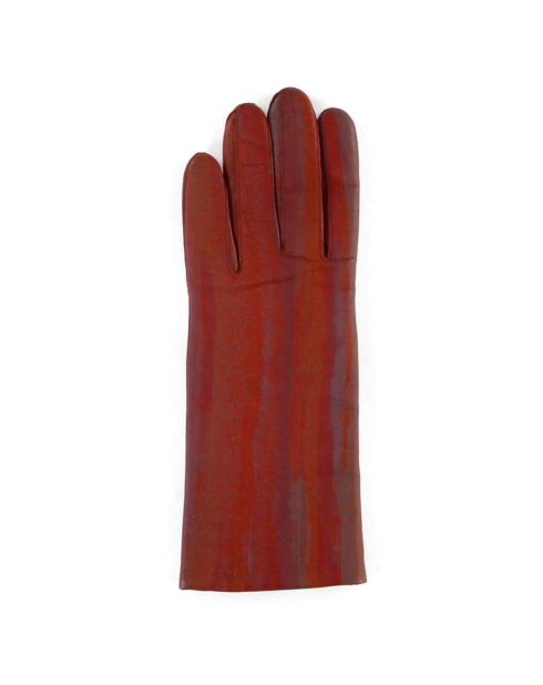 Gants en Cuir d'Agneau doublure Laine Rainbow multicolores