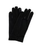 Gants en Cuir d'Agneau doublure Laine Héritage noirs