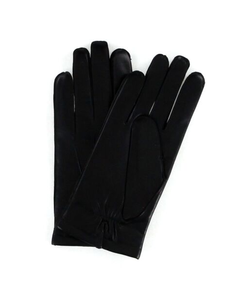 Gants en Cuir d'Agneau doublure Laine Héritage noirs