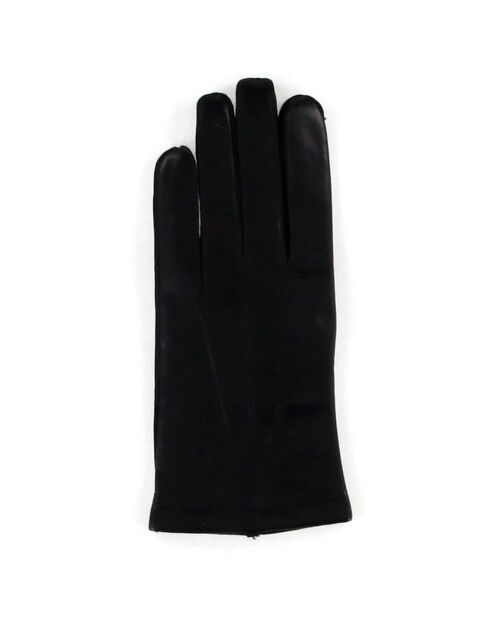 Gants en Cuir d'Agneau doublure Laine Héritage noirs