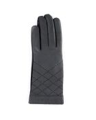 Gants en Cuir d'Agneau doublure Laine Héritage Argyle gris moyen