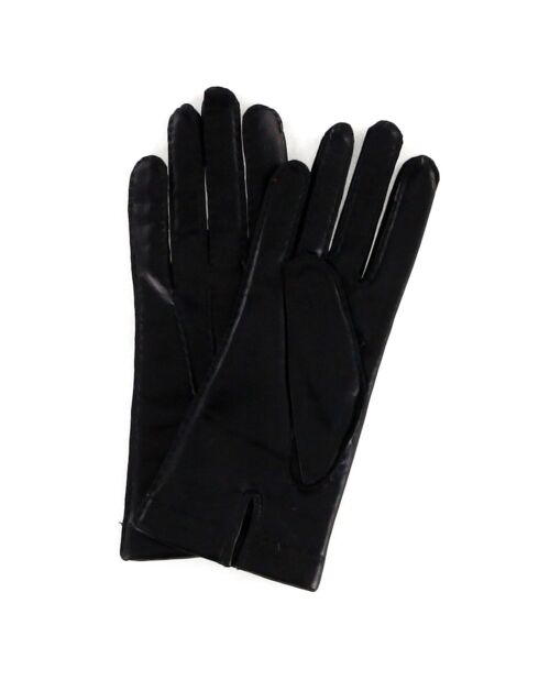 Gants en Cuir d'Agneau doublure Laine Héritage noirs