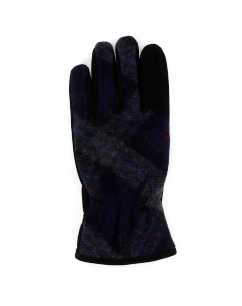 Gants en Cuir d'Agneau & Laine doublure Polaire Faly noirs