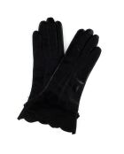 Gants en Cuir d'Agneau doublure Laine Heritage noirs