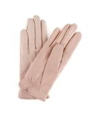 Gants en Cuir d'Agneau Héritage Gala doublure Cachemire rose poudré