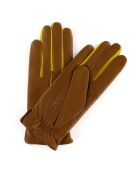 Gants en Cuir d'Agneau Héritage Gala doublure Cachemire camel