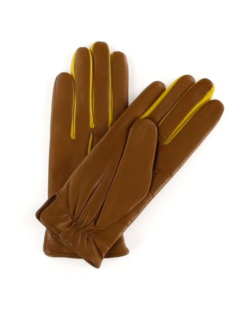 Gants en Cuir d'Agneau Héritage Gala doublure Cachemire camel