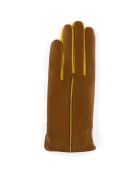 Gants en Cuir d'Agneau Héritage Gala doublure Cachemire camel