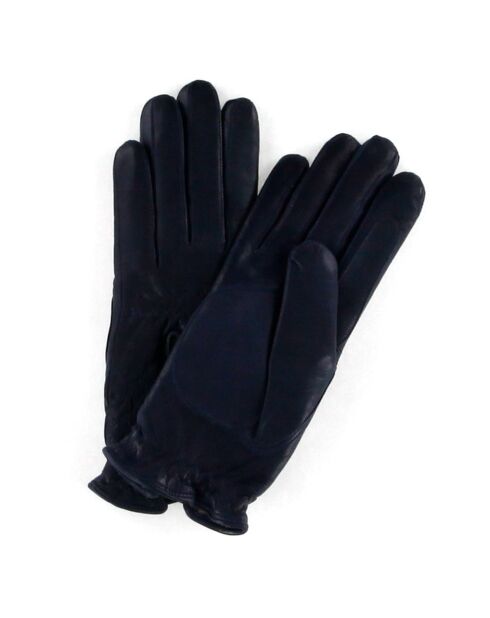 Gants en Cuir d'Agneau doublure Laine Heritage Augusta jean bleu