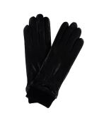 Gants en Cuir d'Agneau doublure Laine Héritage noirs