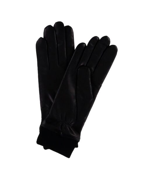 Gants en Cuir d'Agneau doublure Laine Héritage noirs