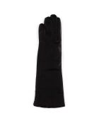 Gants en Cuir d'Agneau doublure Laine Montpensier marron foncé