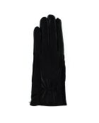 Gants en Cuir d'Agneau doublure Laine Heritage noirs